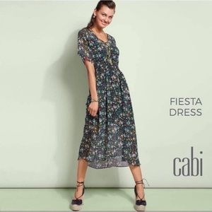 Cabi Fiesta Dress With Slip, NWT XL. Very Pretty Print!